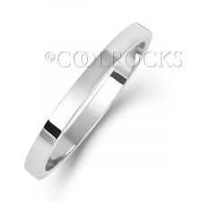 Palladium 2mm Flat Wedding Ring WL171M