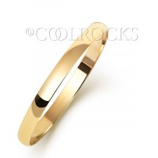 9ct Yellow Gold 2mm Court Shape Wedding Ring W161M