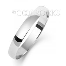 Palladium 2.5mm D Shape Wedding Ring WL102M