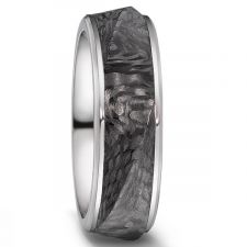 Carbon Fibre & Titanium 7.5mm Ring