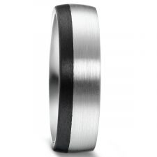 A Palladium & Carbon Fibre Ring 