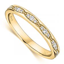 18ct Yellow Gold Vintage Style Ring 0.15ct